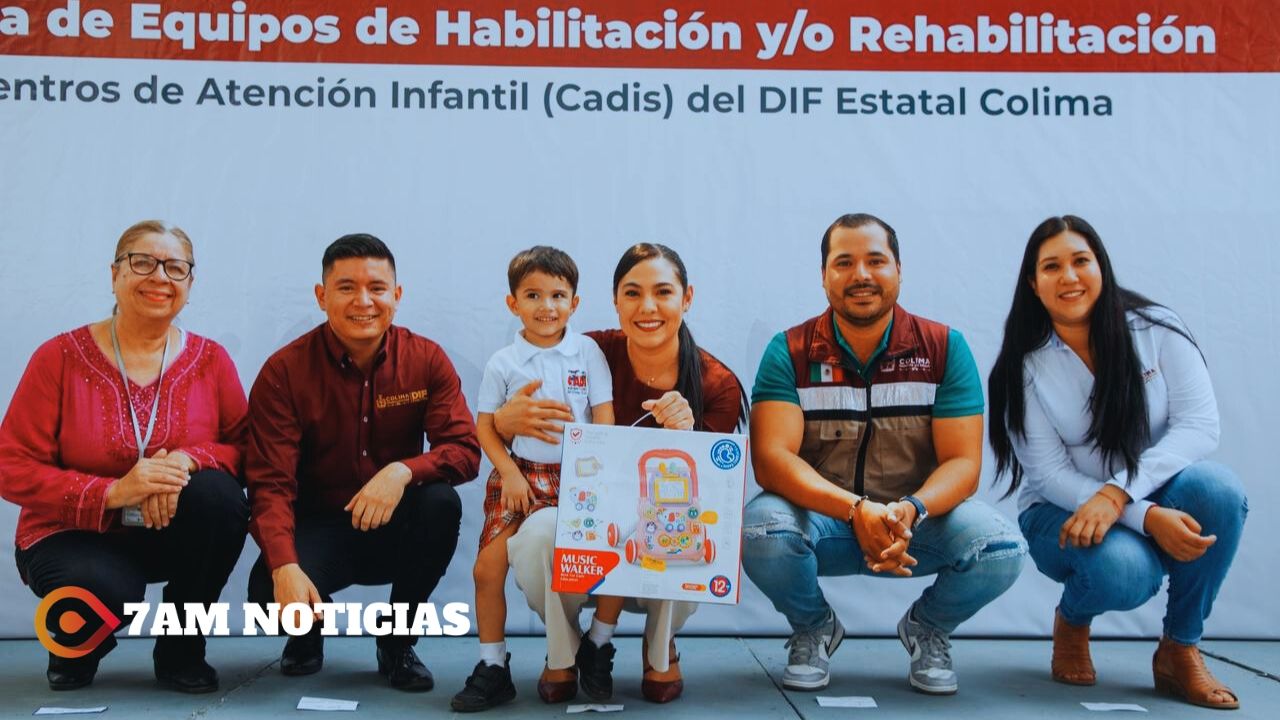 Gobierno Colima entrega equipos de habilitación y rehabilitación para Cadis