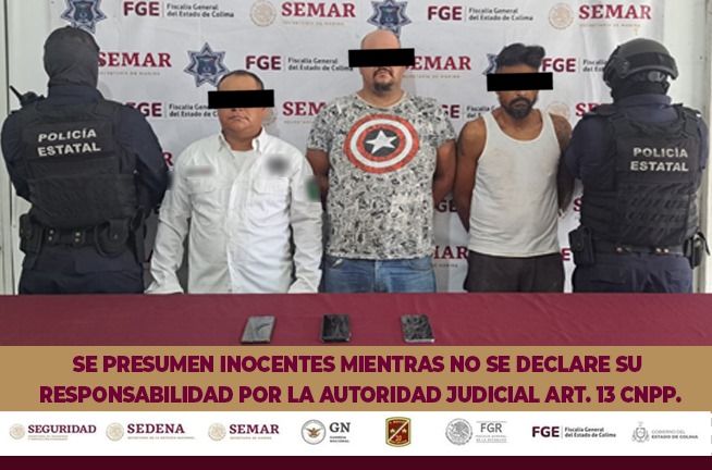 Mesa de Coordinación informa detención de 3 personas por presunto “huachicol”; hay un policía municipal de Colima entre los detenidos