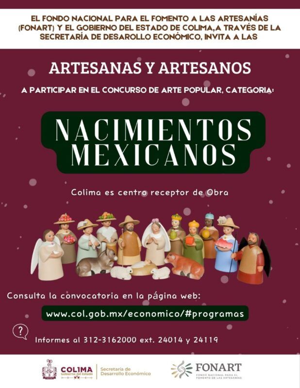 Sedeco invita a participar en el Concurso de Arte Popular de Nacimientos Mexicanos