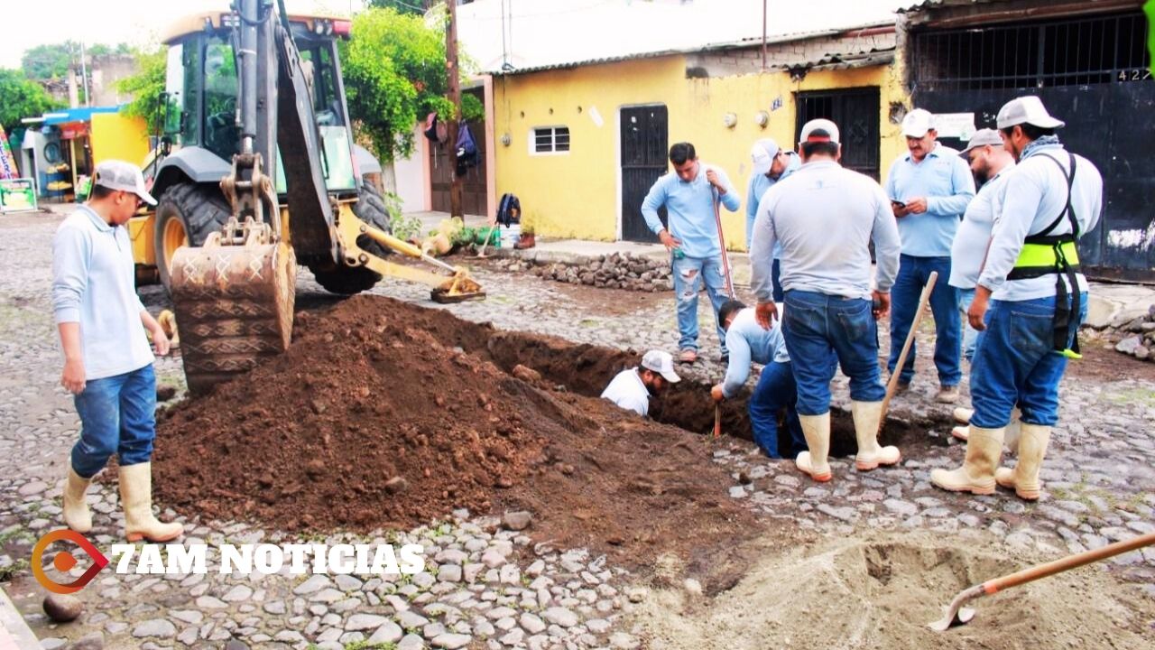 CIAPACOV sustituye cerca de 30 metros de la red de drenaje del Diezmo, Colima