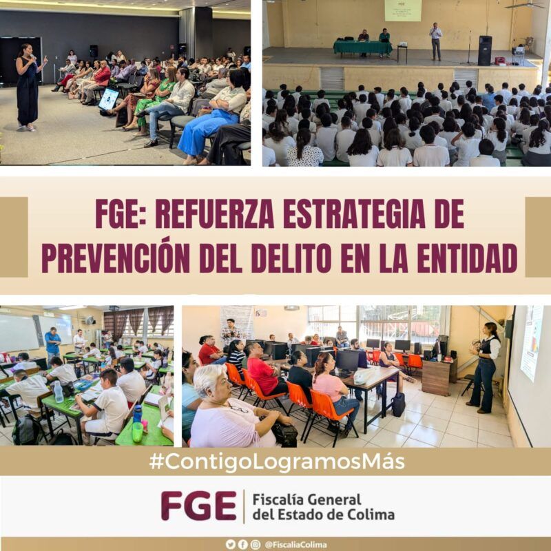 FGE: Refuerza estrategia de Prevención del Delito en la entidad