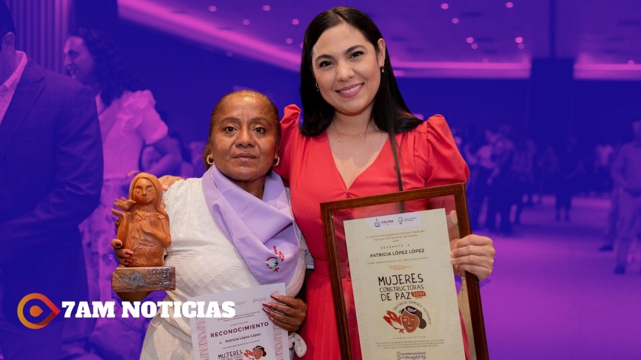 Gobierno Colima entregó a Patricia López el reconocimiento ‘Mujeres Constructoras de Paz’
