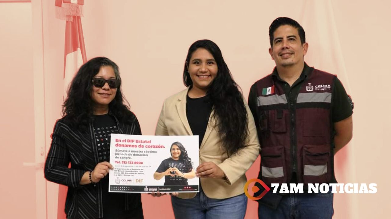 DIF Estatal Colima invita a su 7a. Jornada de Donación de Sangre, este jueves