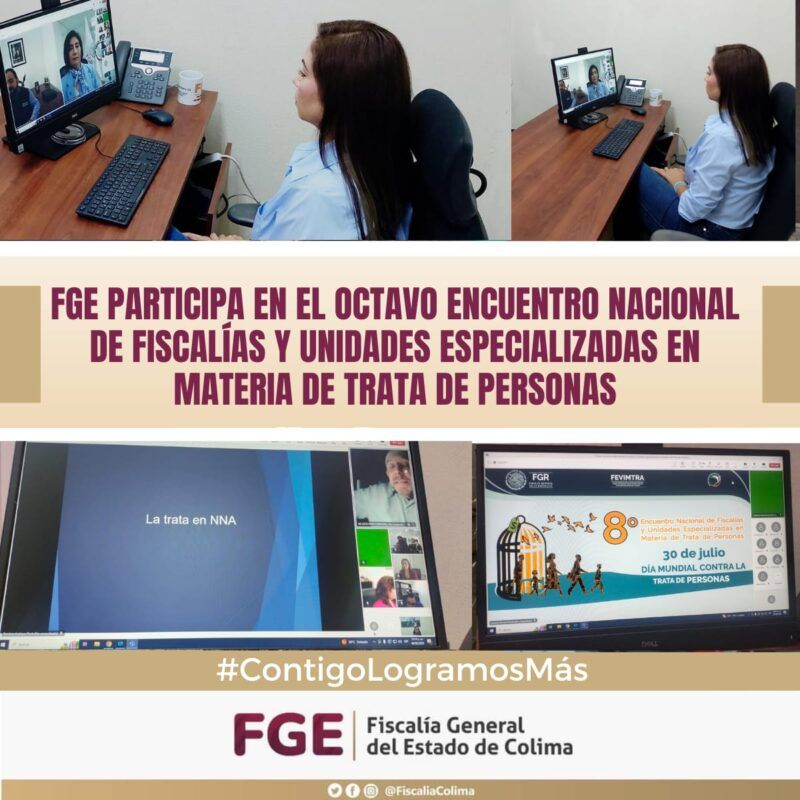 FGE participa en el Octavo Encuentro Nacional de Fiscalías y Unidades Especializadas en Materia de Trata de Personas