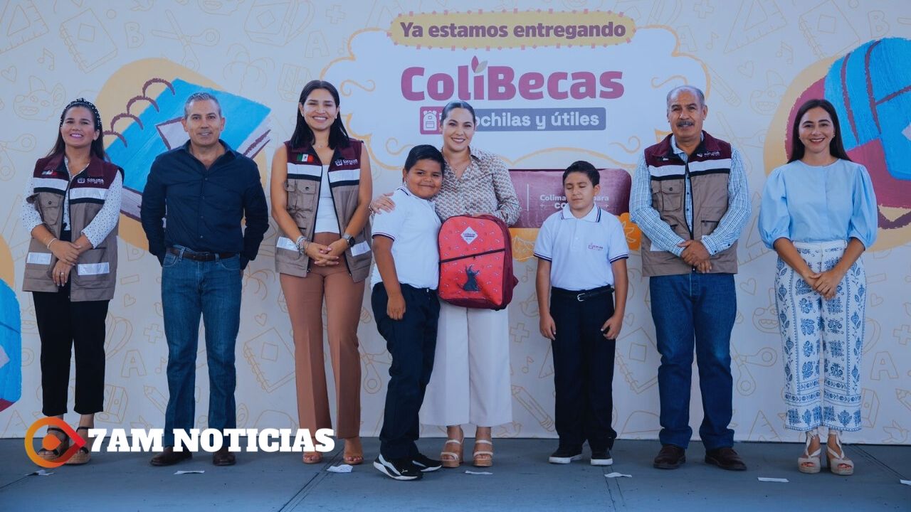 Gobernadora continúa la entrega de ‘ColiBecas Mochilas y Útiles’, este martes en Minatitlán y Manzanillo