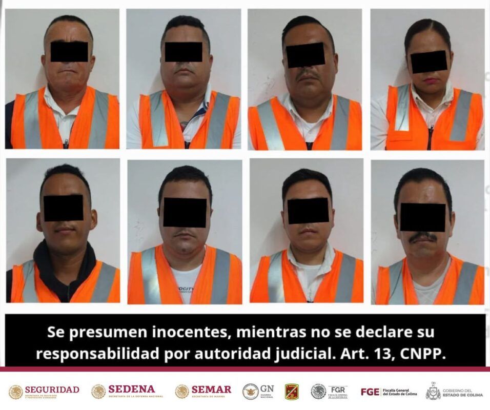 Mesa de Coordinación Estatal informa detención de 8 policías municipales de Colima y Villa de Álvarez