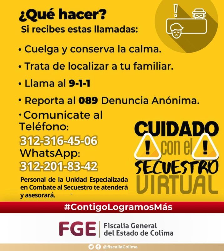 Cuatro personas fueron rescatadas por la FGE de "secuestro virtual"