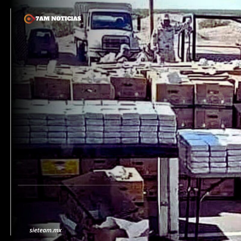 Ejército Mexicano asegura 936 kilogramos de cocaína en Sonora, vehículo salió de Tecomán