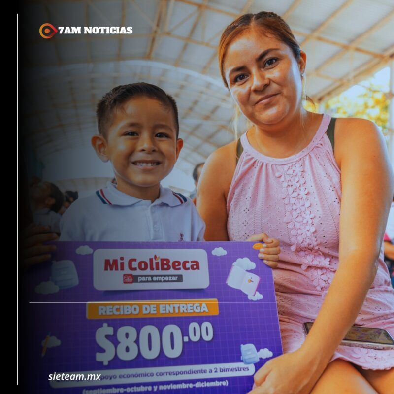 Gobierno de Colima continúa entrega de Mi ColiBeca para Empezar en Manzanillo; este miércoles la reciben más de 4 mil estudiantes