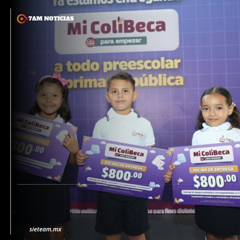 Gobierno de Colima entrega Mi ColiBeca para Empezar a más de 1,300 estudiantes de Minatitlán