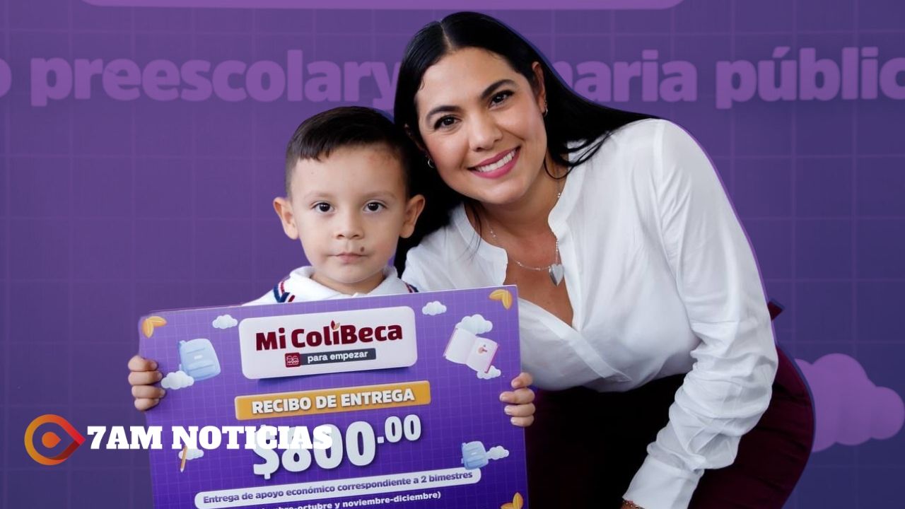 Indira Vizcaíno inicia entrega de MiColiBeca para Empezar, en Coquimatlán; se invierten en total 140 mdp