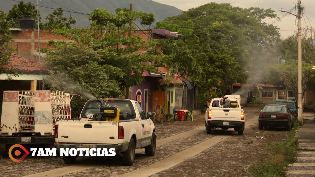 Salud Colima fumiga contra el dengue este viernes en 5 municipios; incluye centro de Manzanillo y de Cuauhtémoc