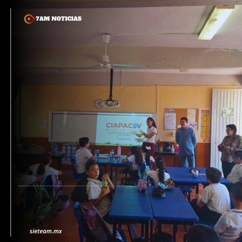 Educación Colima y Ciapacov promueven el cuidado del agua en escuelas primarias