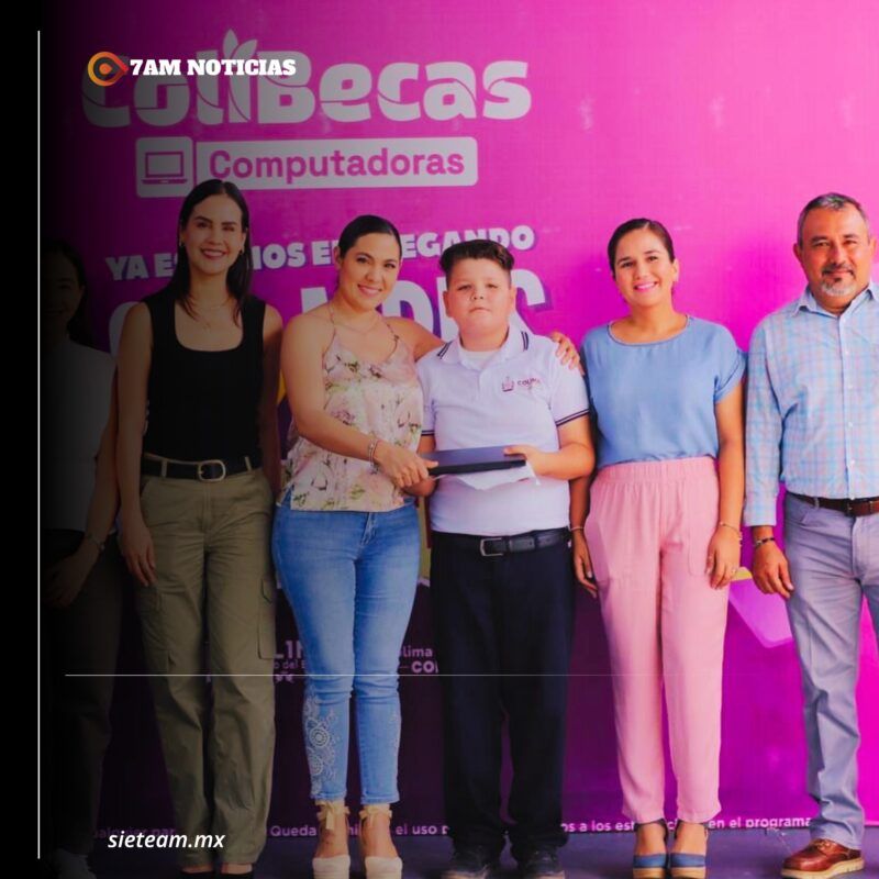 Gobierno de Colima entrega laptops gratuitas a 759 estudiantes de Armería, Ixtlahuacán, Tecomán y Manzanillo