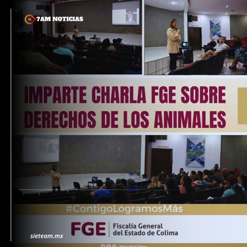 Imparte charla FGE sobre derechos de los animales