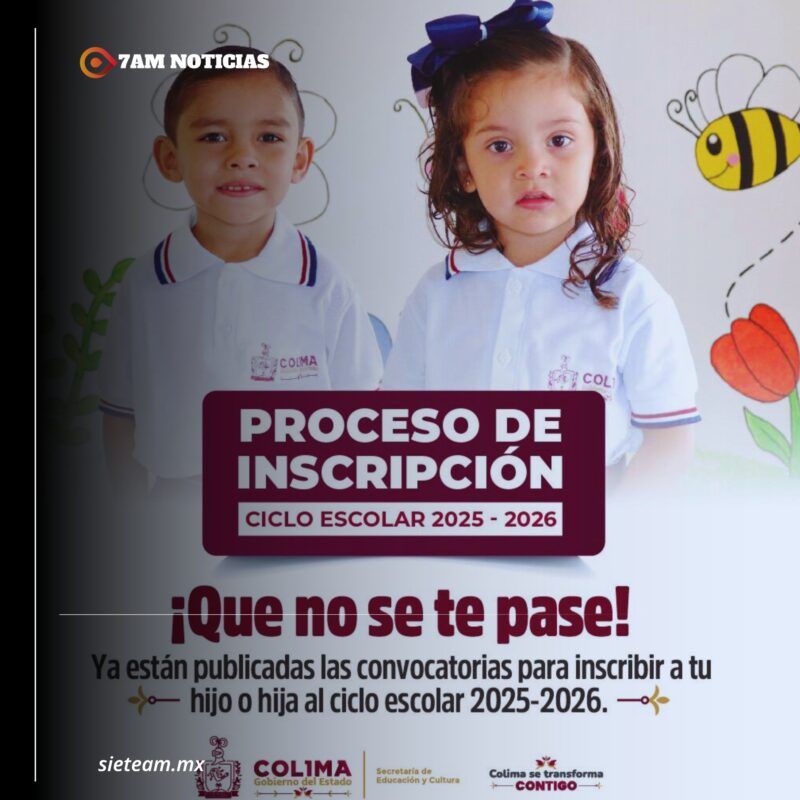 Iniciará Educación Colima el proceso de inscripción para el ciclo escolar 2025-2026, en enero