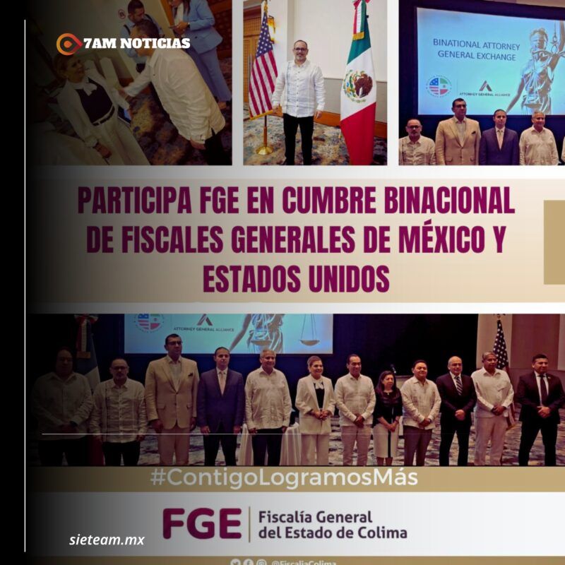 Participa FGE en Cumbre Binacional de Fiscales Generales de México y Estados Unidos