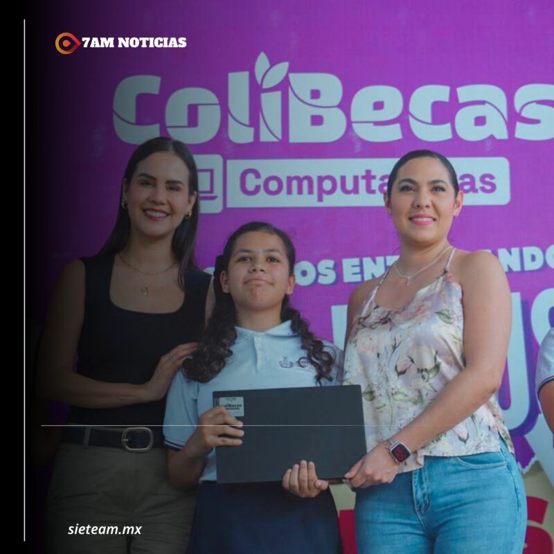 Rosi Bayardo participa en entrega de ColiBecas Computadoras