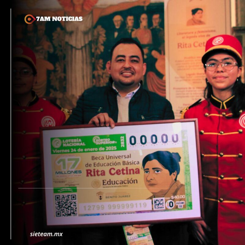 Develan billete conmemorativo en honor a la Beca Universal de Educación Básica “Rita Cetina”