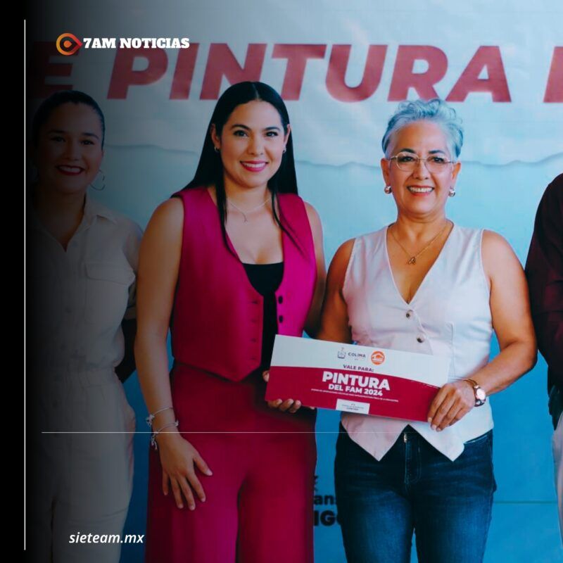 Encabeza Gobernadora de Colima entrega de pintura para 52 escuelas y oficinas educativas