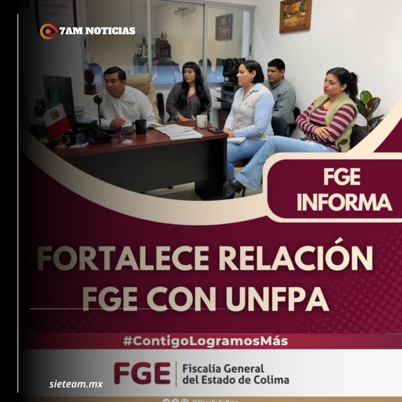 Fortalece relación FGE con UNFPA