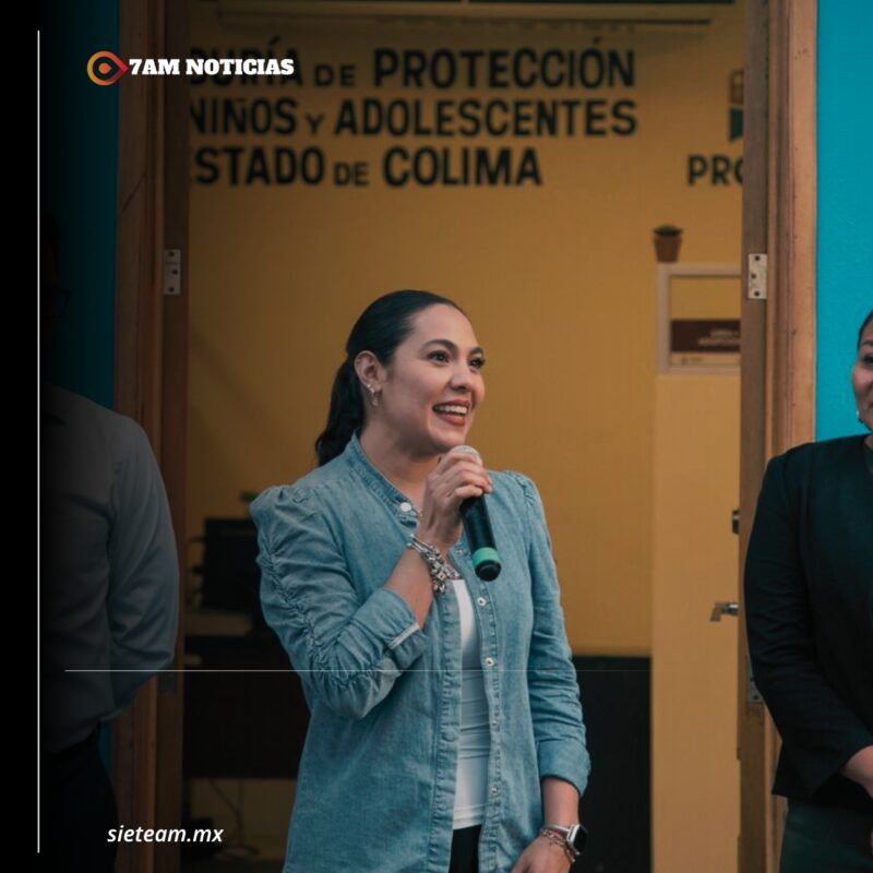 Gobernadora Indira Vizcaíno inaugura oficinas de adopción de Pronna, en Colima