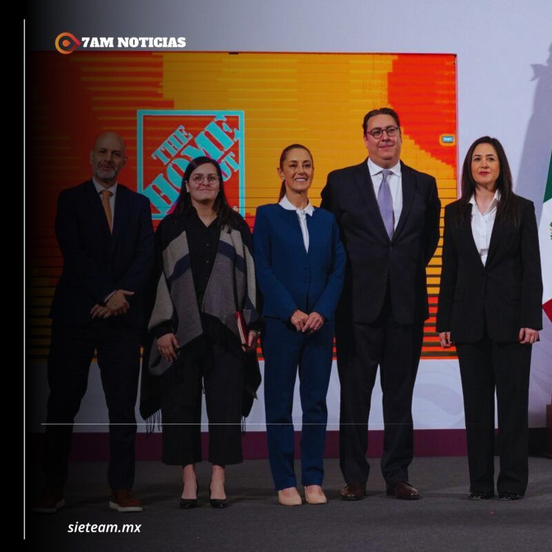 Como parte del Plan México, The Home Depot anuncia inversión de mil 300 mdd de 2025 a 2028; se generarán 20 mil empleos directos