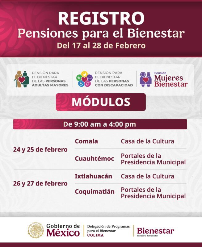 Rosario Silva anuncia cuatro Módulos de Atención más para incorporaciones a las Pensiones para el Bienestar