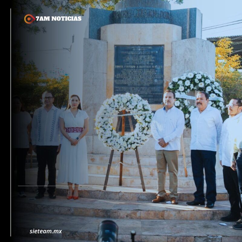 Indira Vizcaíno acompaña a familia y amistades de Gustavo Vázquez Montes, en su 20° aniversario luctuoso