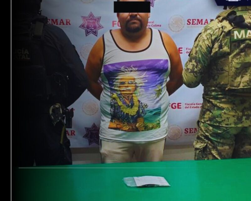 Mesa de Coordinación: Presunto generador de violencia y narcomenudista es detenido por SSP Colima y Marina