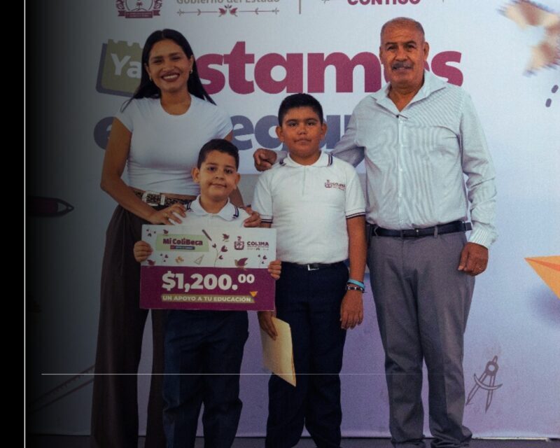 2,664 estudiantes de primarias públicas en Villa de Álvarez reciben este viernes Mi ColiBeca para Empezar