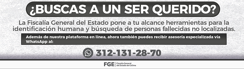 Fiscalia del Estado de Colima - Banner