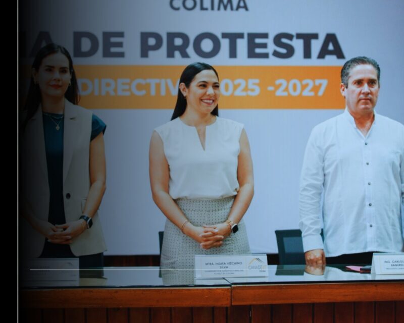 Indira Vizcaíno toma protesta a Consejo Directivo 2025-2027 de Canadevi Colima