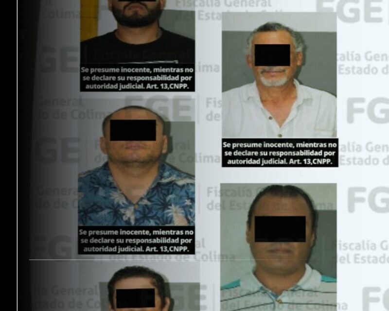 Por diversos delitos cometidos, cinco personas son detenidas en Colima