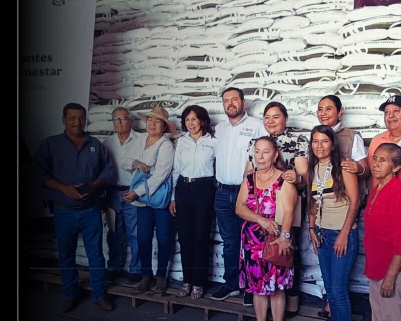 Productoras y productores colimenses reciben Fertilizantes para el Bienestar 2025 para la autosuficiencia y soberanía alimentaria