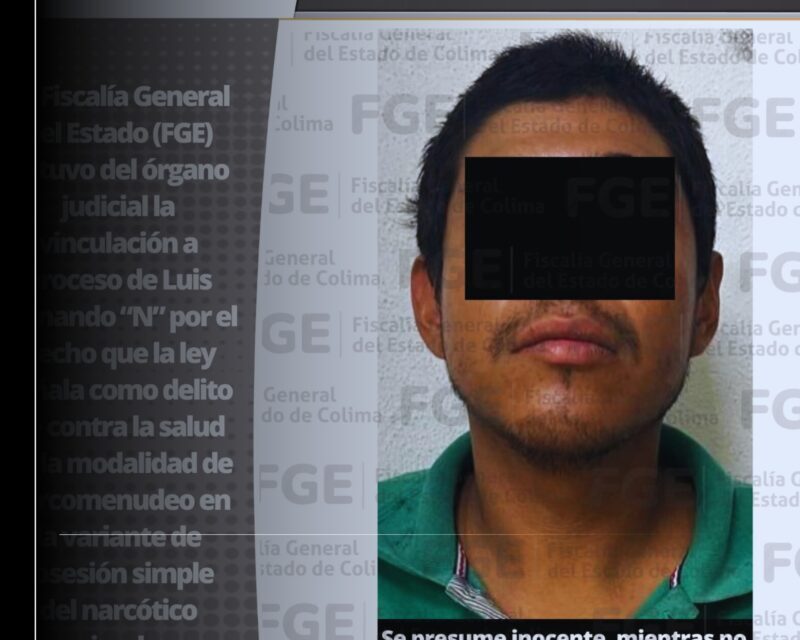 Se vincula a proceso a hombre por presuntamente traer droga