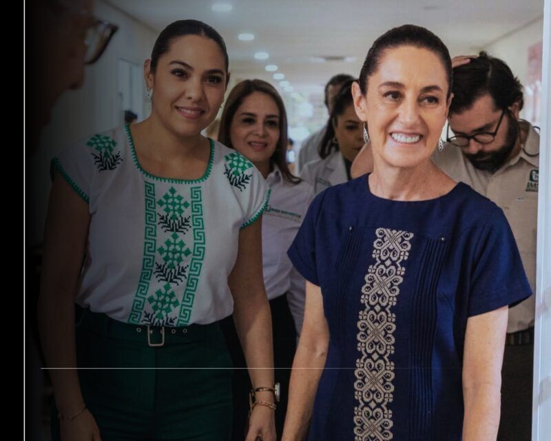 Claudia Sheinbaum, Indira Vizcaíno y Zoé Robledo dan seguimiento a la implementación de IMSS Bienestar en Colima