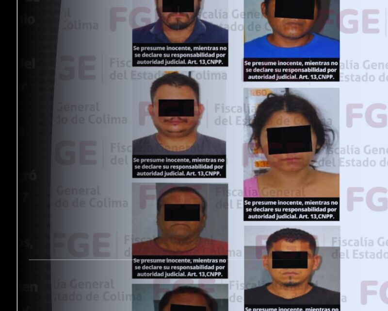 7 personas son aprehendidas por la FGE al cumplimentar 8 órdenes de aprehensión