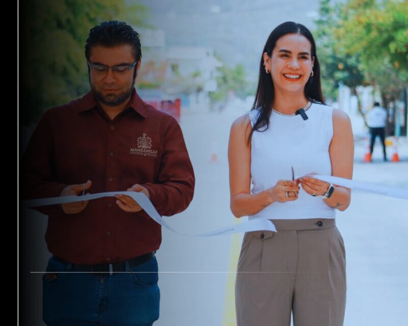 Avanzan las obras en Manzanillo: Rosi Bayardo inaugura la calle Laguna de Alcuzahue tras su rehabilitación