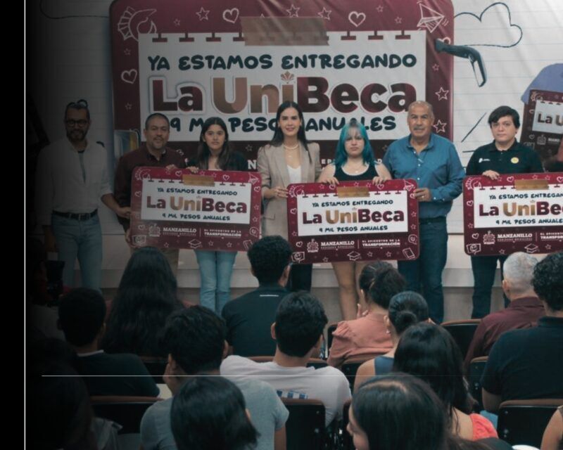 Entregan UniBeca a estudiantes manzanillenses del Tec campus Colima