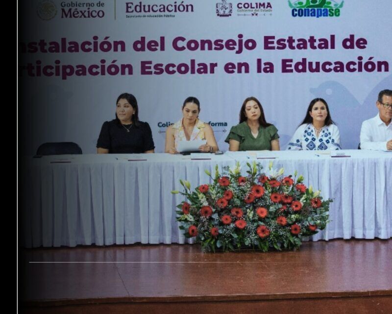 Gobernadora de Colima instaló el Consejo Estatal de Participación Escolar en la Educación