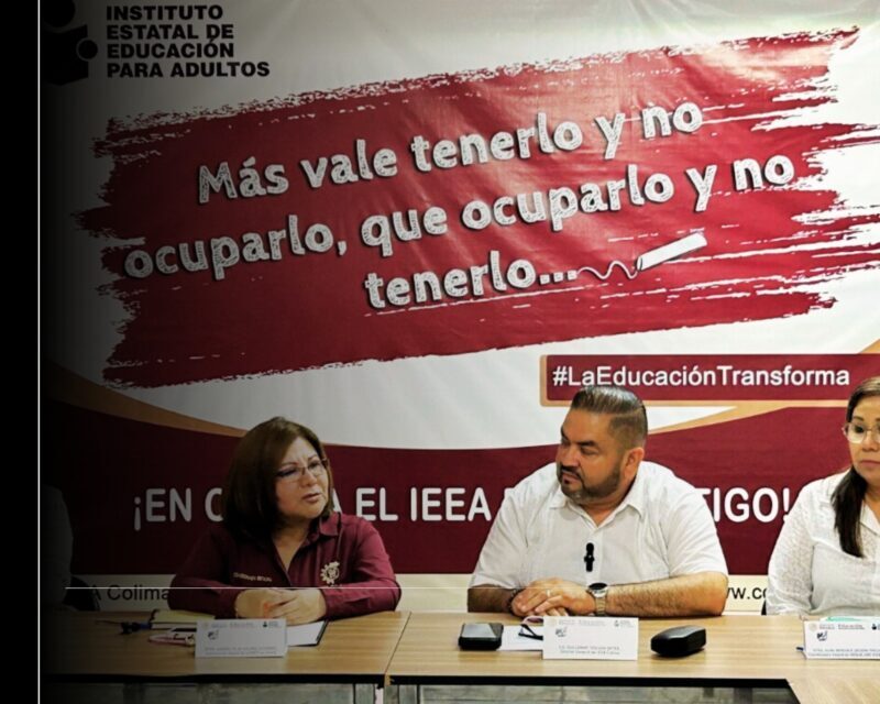 IEEA y DGETI hacen sinergia contra analfabetismo en el estado de Colima