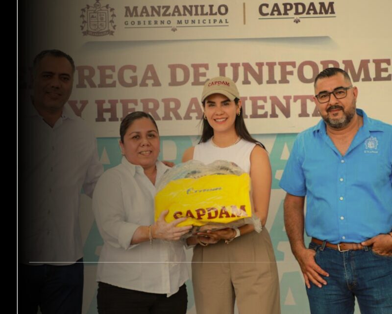 Rosi Bayardo reconoce la labor del personal de Capdam con entrega de uniformes y herramientas