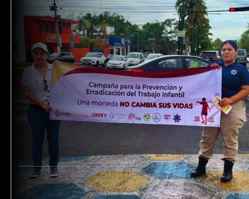 Sedeco y Trabajo Colima realizan jornada de volanteo contra trabajo infantil