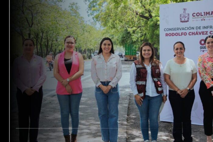 Gobernadora Indira Vizcaíno entrega obra de conservación carretera del Boulevard Chávez Carrillo a Lo de Villa