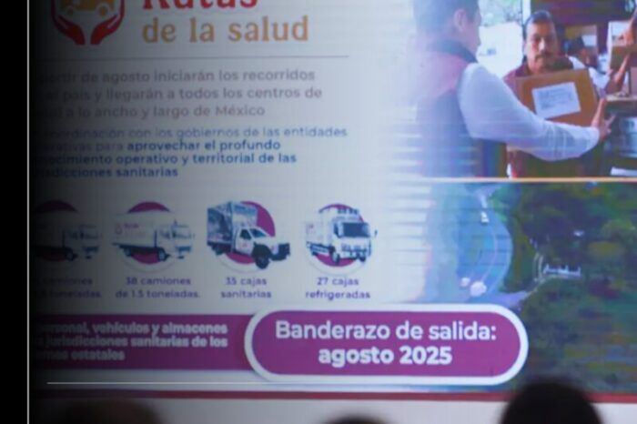 A partir de agosto recorrerán todo el país las "Rutas de la Salud", sistema de distribución de medicamentos que fortalecerá al IMSS Bienestar