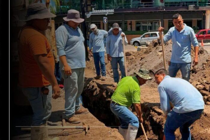 CIAPACOV rehabilita 30 metros de la línea de drenaje sobre Camino Real, en Colima