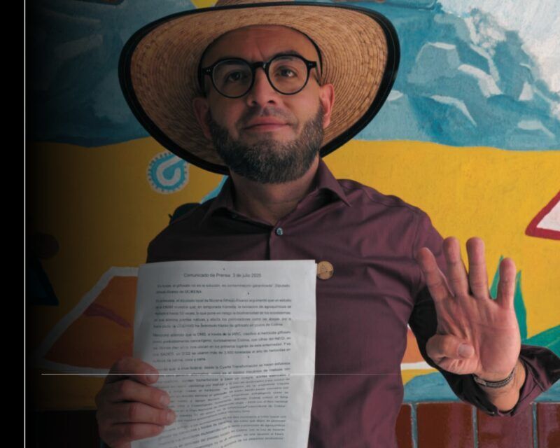 En lluvias, el glifosato no es la solución, es contaminación garantizada: Diputado Alfredo Álvarez de MORENA