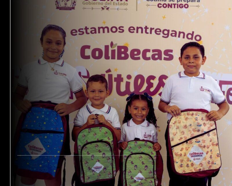 Gobierno del Estado de Colima concluyó la entrega de ColiBecas Mochilas, Útiles y Uniformes; habrá periodo para resolver incidencias