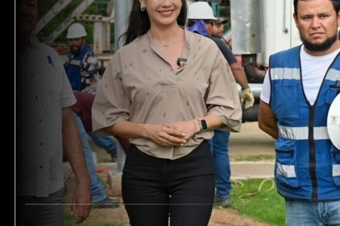 Rosi Bayardo arranca obra de alumbrado público en Llano de la Marina